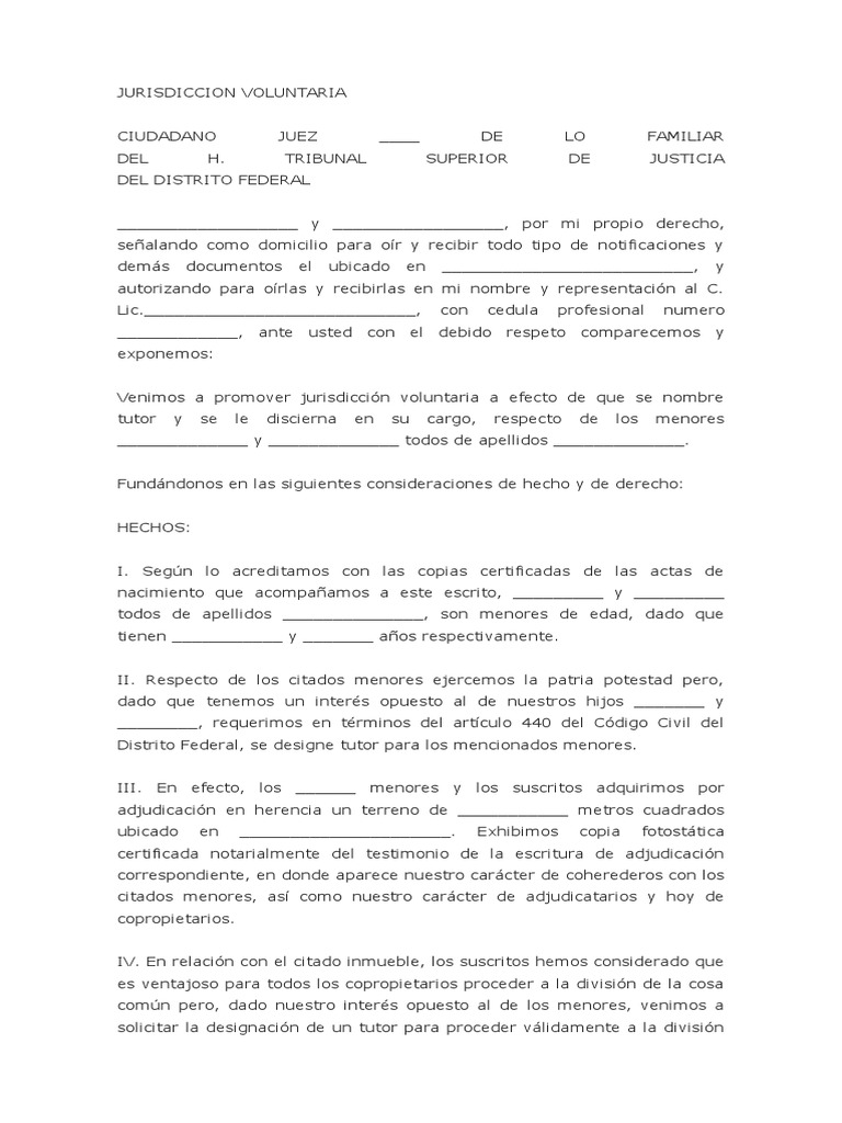 Designacion de Tutor Testamentario PDF Justicia Crimen y violencia