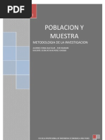 Metodologia de La Investigacioj Poblacion y Muestra