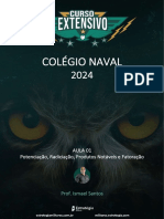 Colégio Naval: Aula 01 Potenciação, Radiciação, Produtos Notáveis e Fatoração