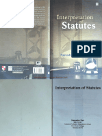Interpretation of Statutes 