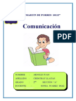 Comunicación: "San Martin de Porres 10112"