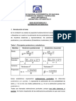 Guía de Estudio - Estimación Estadística