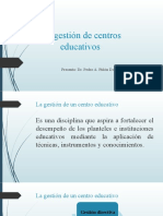 La Gestión de Centros Educativos