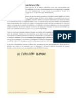 El Proceso de Hominización: Selección Natural Desarrollada en El Siglo XIX Por El Naturalista Inglés Charles Darwin