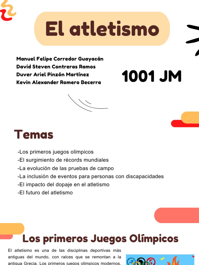 El Atletismo | PDF | Deporte del atletismo | Deportes