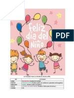 Actividades semana día niño