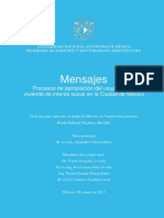 Mensajes Procesos de Apropiación Del Usuario de La Vivienda de Interés Social en La Ciudad de México