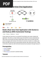 Build A Real-Time Chat Application With Socket - Io and Node - Js (With Automated Testing)