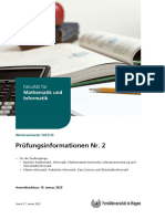 Prüfungsinformationen Nr. 2: Wintersemester 2022/23