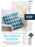 Fan-stitch Cushion Crochet Project
