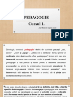 Cursul 1 Pedagogie