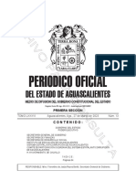 Reglamento de Cooperativas Escolares de Consumo para El Estado de Aguascalientes