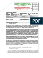 Procedimiento Planificación, Desarrollo Y Verificación de La Labor Académica