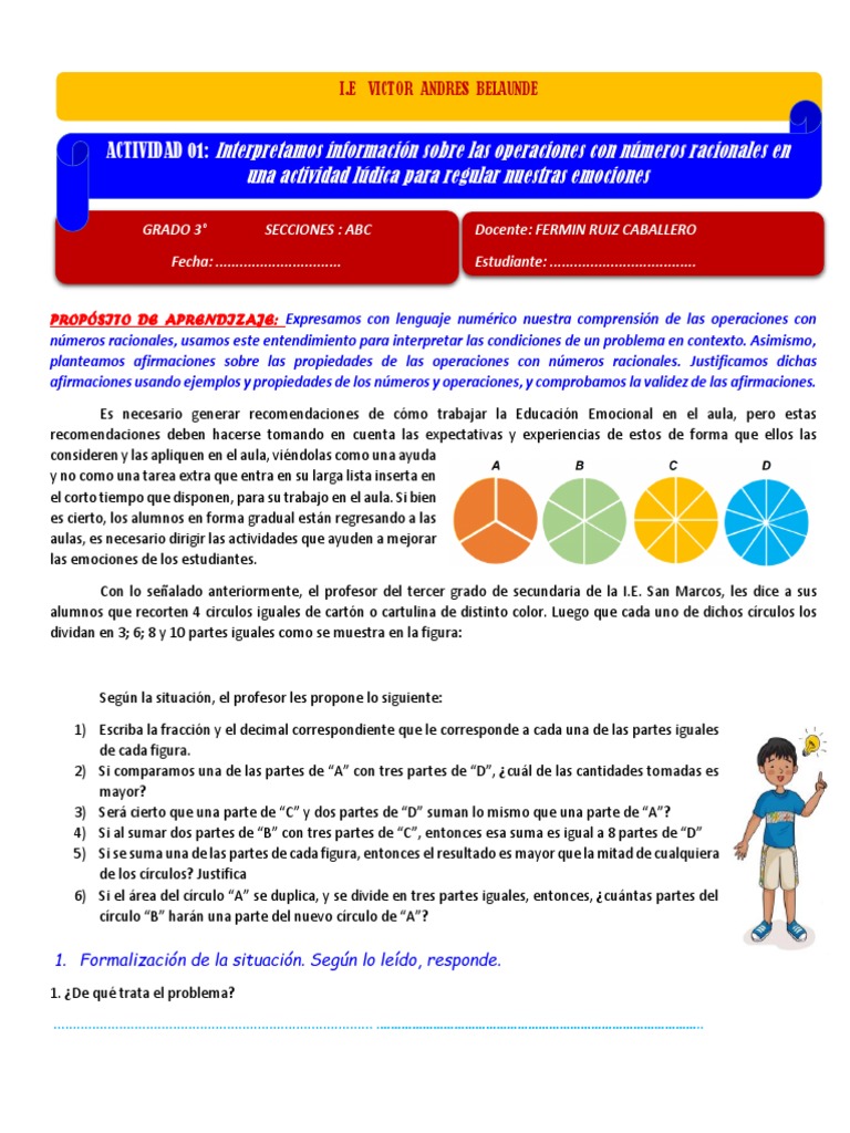 3° - Actividad 1 | PDF