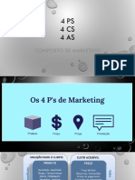 4 Ps 4 Cs 4 As: Composto de Marketing