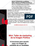 Mini- Taller de marketing de la Imagen Política - Ana VAsquez Colmenares