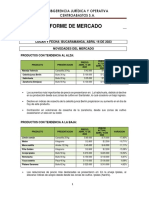 Informe de Mercado: Subgerencia Jurídica Y Operativa Centroabastos S.A
