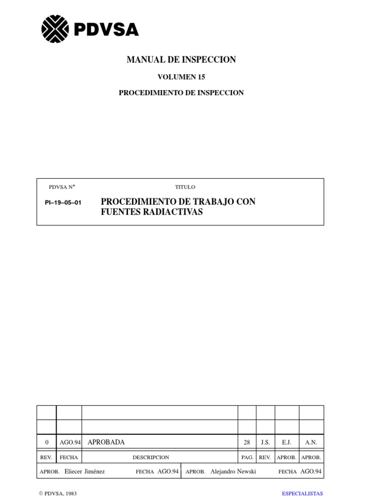 Pdvsa: Manual de Inspeccion | PDF