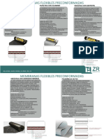 Membranas flexibles preconformadas asfálticas y poliméricas