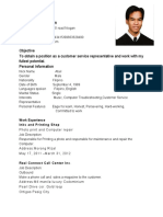 Resume Sample