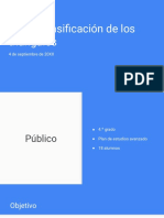 Planificación de clases