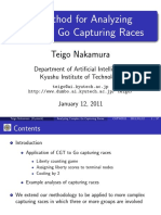 A Method For Analyzing Complex Go Capturing Races: Teigo Nakamura