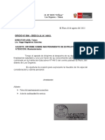 Mantenimiento inconcluso en la I.E. No 14913 “El Ñuro