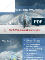 Lập trình web SPRING MVC: Bài 7: Validation & Interceptor