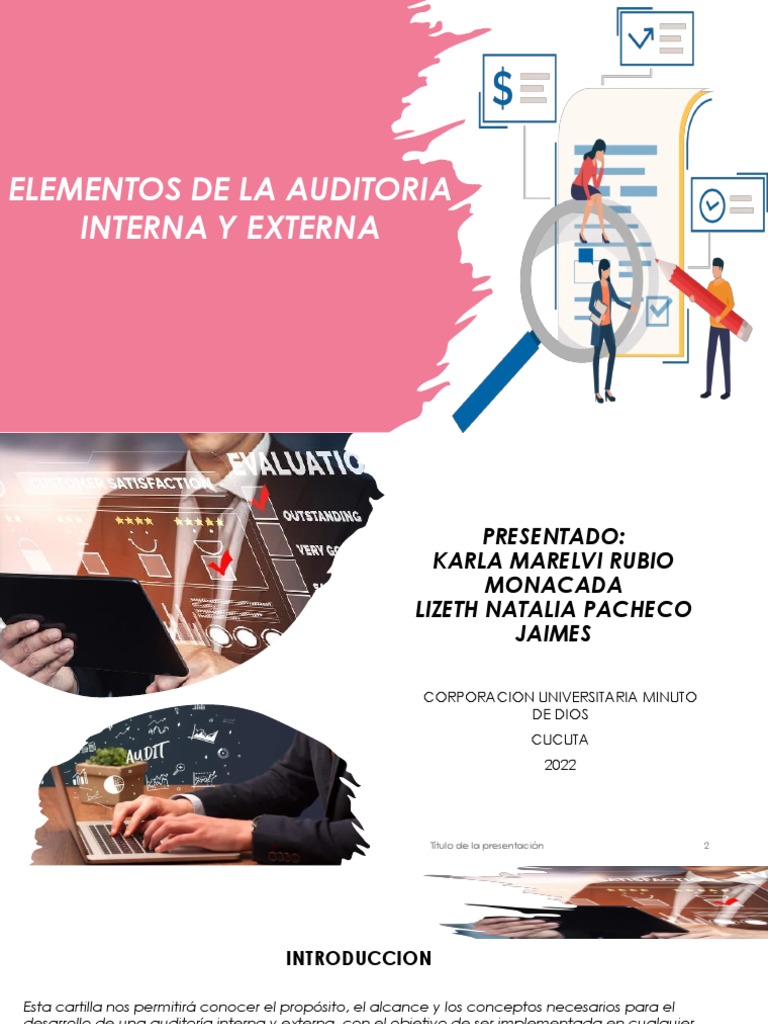 Elementos de La Auditoria Interna y Externa | Descargar gratis PDF ...