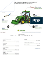 3020 Series Compact Utility Tractors 3120 3320 3520 3720 Filter Overview With Service Intervals and Capacities