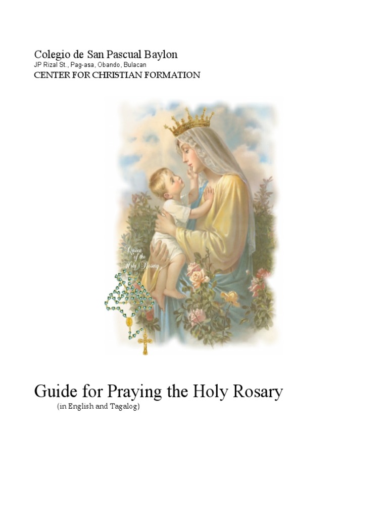 Rosary Prayer Guide | PDF | Lord's Prayer | Christian Worship And Liturgy