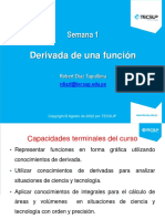 Semana 1: Derivada de Una Función