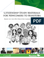 Citizenship Guide Newcomers Manitoba r CANADA