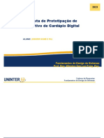 Proposta de Prototipação de Aplicativo de Cardápio Digital