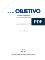 Trabalho de Língua Portuguesa - Tipologia Textual - Maria Isabel Reis Arante
