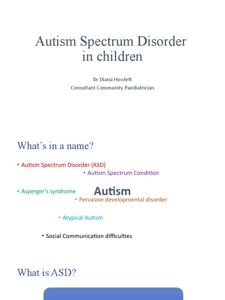 Autism Spectrum Disorder in Children | PDF | Self-Improvement