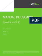 SpeedFace V5L P Manual de Usuario