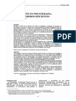 La Investigación en Psicoterapia: en Busca de Senderos Eficientes