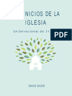 Losiniciosdela I Glesia: Undevocional De31Días