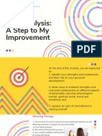 Self-Analysis: A Step to Improvement