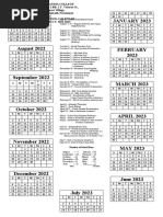 School Calendar 2022-2023