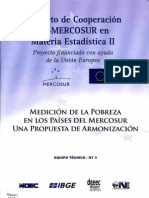 Medición de La Pobreza en Los Países Del Mercosur