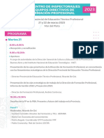 Programa - Jornada de Trabajo Inspectoras-Es y Directoras-Es 2023