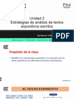 Unidad 2 Estrategias de Análisis de Textos Expositivos Escritos