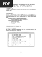 JFET Characteristics