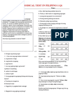 Third Periodical Test in Filipino 1 Q1: Name: Date