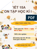 Tiết 15A Ôn Tập Học Kì I