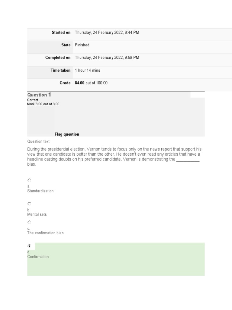 Decision Making Test 1 | PDF | Nokia | Rationality