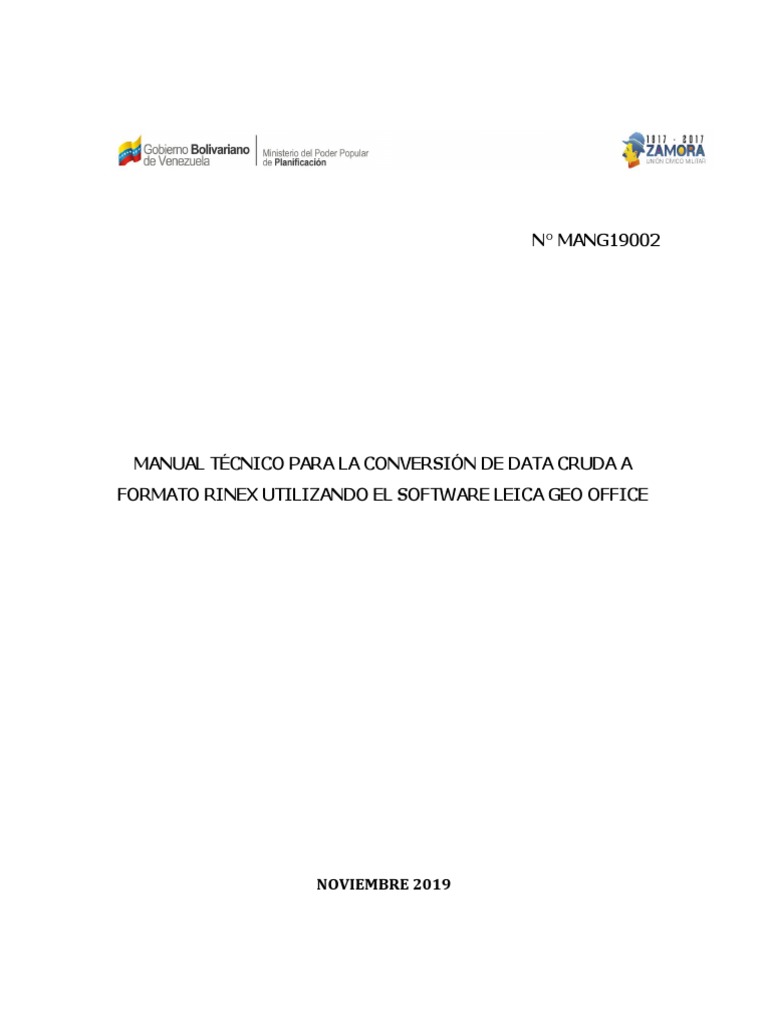 Conversión de Data Cruda a RINEX | PDF | Sistema de Posicionamiento ...