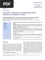 2013 - Evaluation of Simulation in Undergraduate Nurse Education An Integrative Review